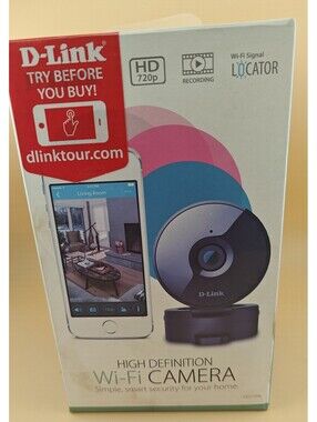 D-Link DCS-936L Wi-Fi Camera Black Motion Detection Night Vision New